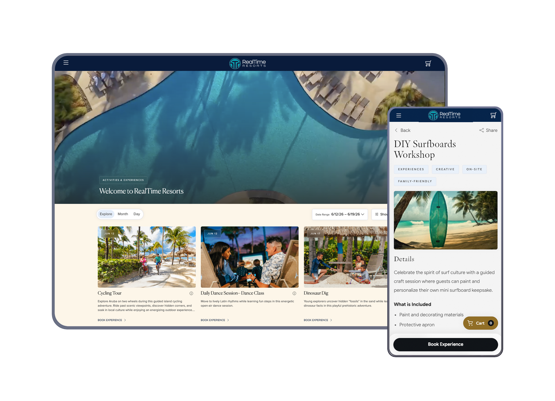 Guest-UI-Activities Experiences and Activities Interface